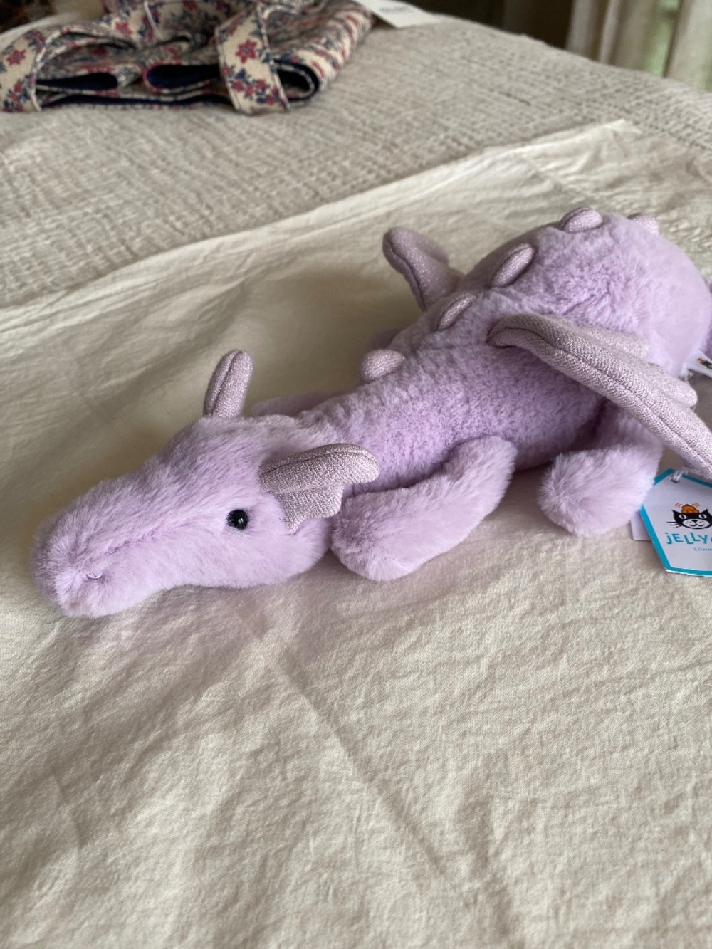 Jellycat Little Lavender Dragon NWT